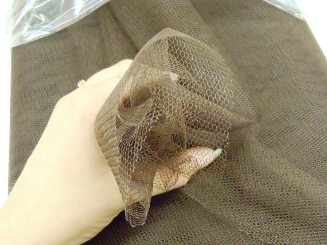 Dress Netting Brown 10 Mtrs (Peat) - Click Image to Close